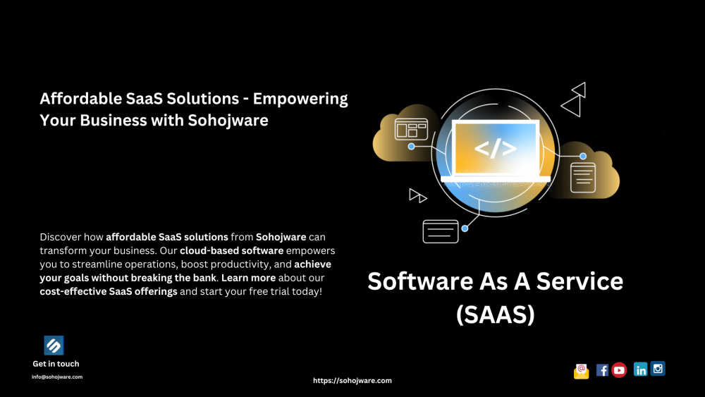 Affordable SaaS Solutions - Empowering Your Business with Sohojware