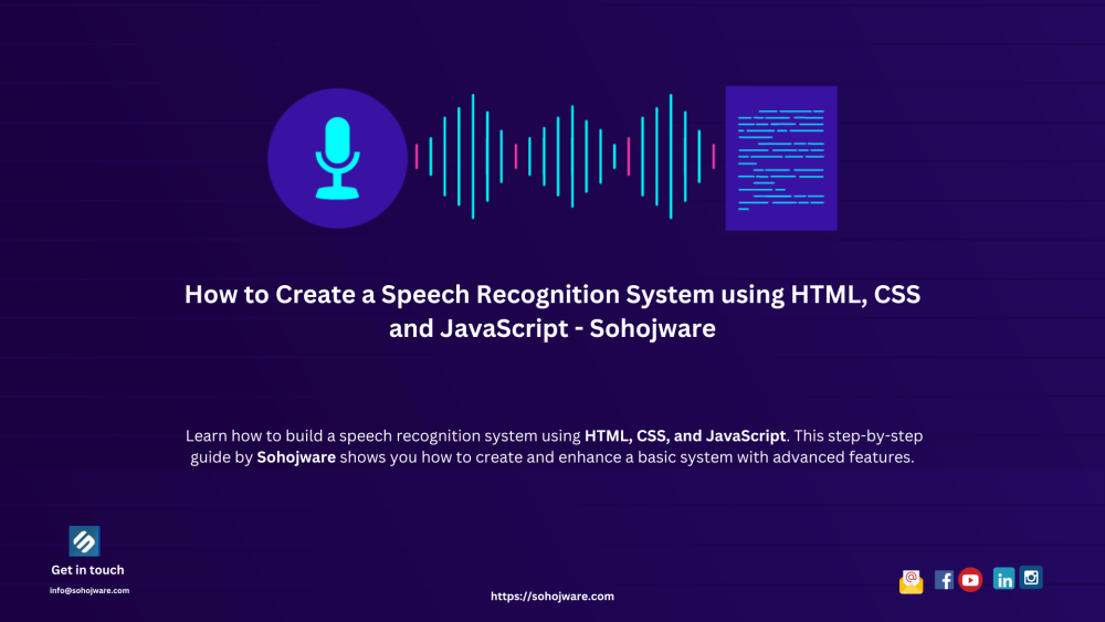 How to Create a Speech Recognition System using HTML, CSS and JavaScript - Sohojware