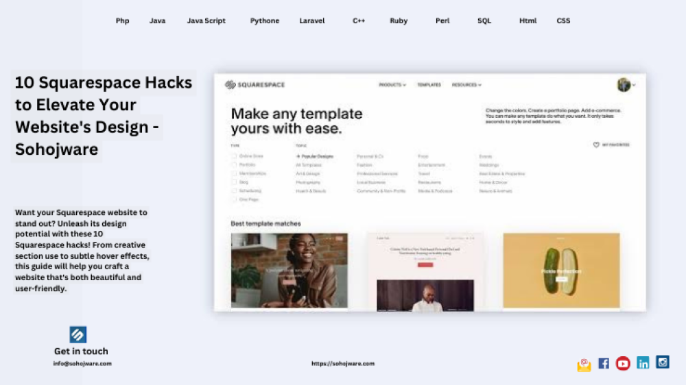 10 Squarespace Hacks to Elevate Your Website's Design - Sohojware