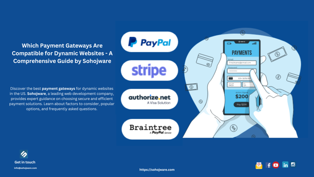 Which Payment Gateways Are Compatible for Dynamic Websites - A Comprehensive Guide by Sohojware